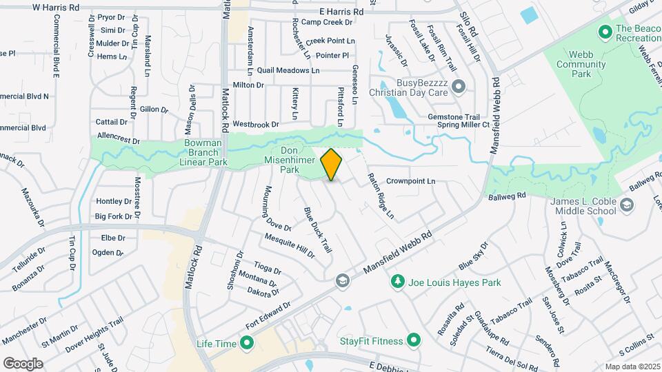 7905 Copper Canyon Dr Map and Location Details