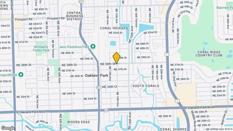 1498 NE 38th St Map and Location Details