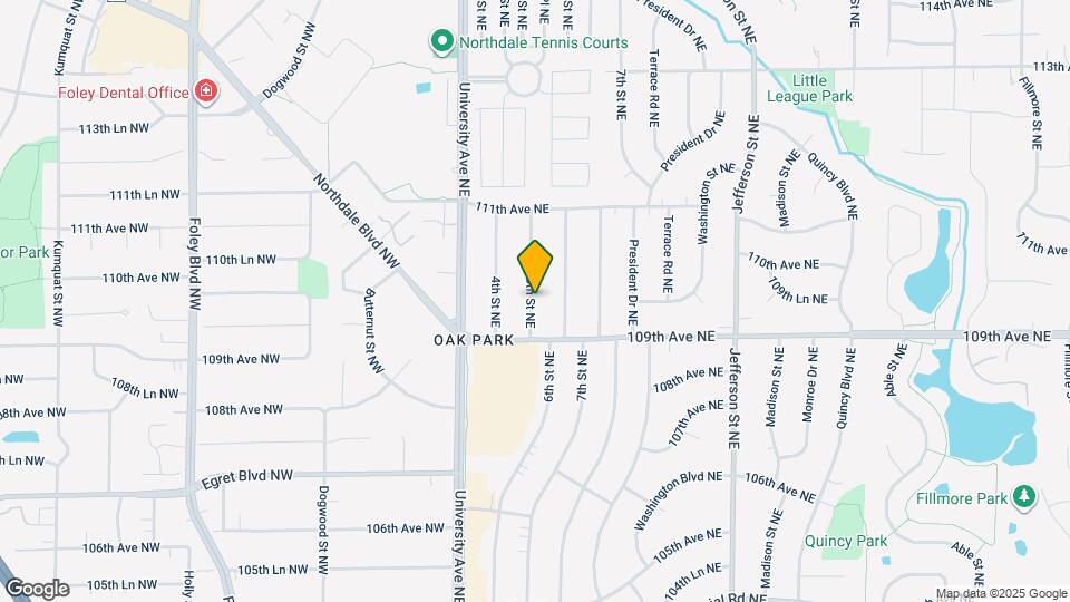 10925 5th St NE Map and Location Details