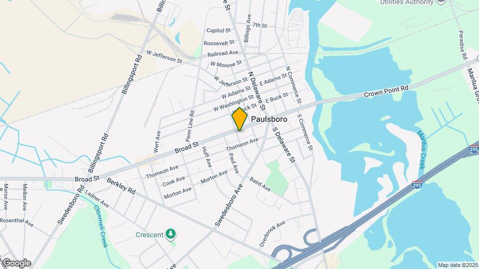 128 W Broad St Map and Location Details