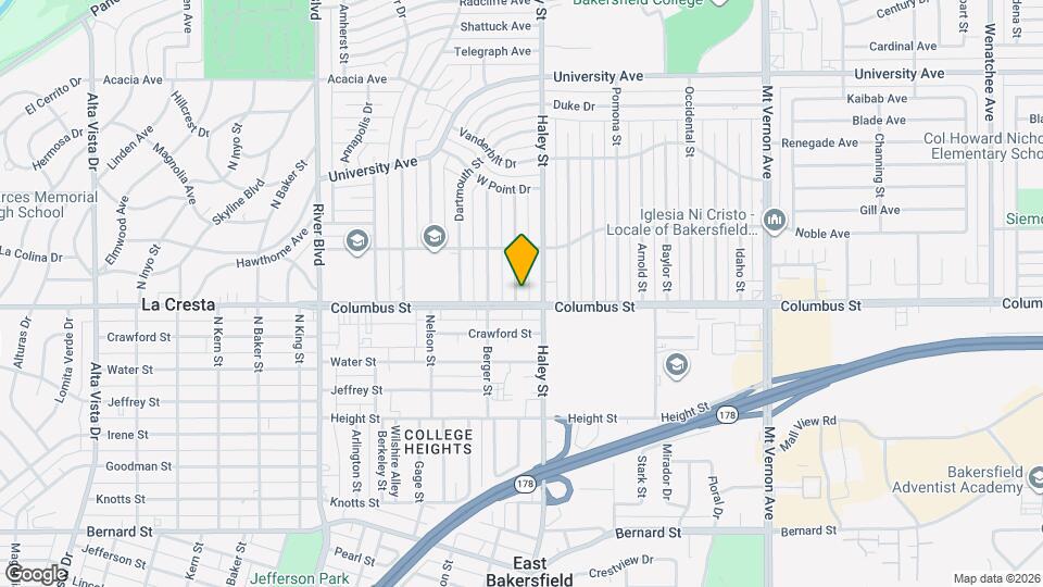 2705 Fordham St Map and Location Details