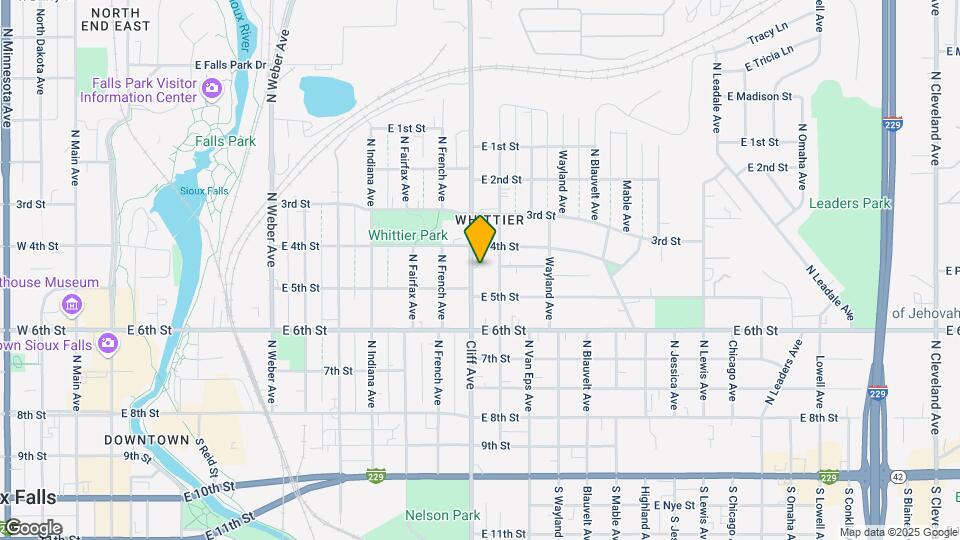 514 N Cliff Ave Map and Location Details