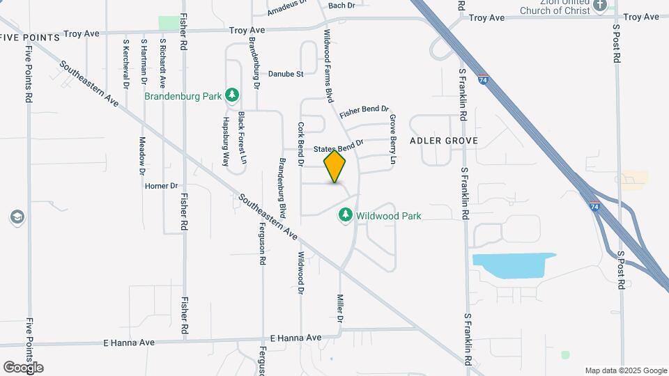 7937 Cork Bend Ln Mapa y Detalles de la Ubicación
