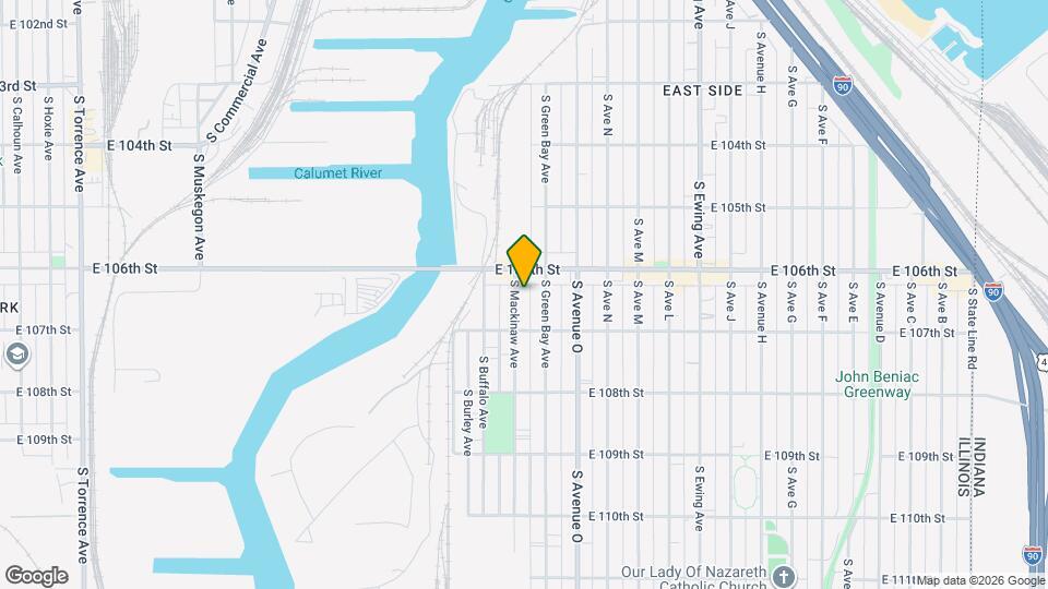 10623 S Mackinaw Ave Map and Location Details