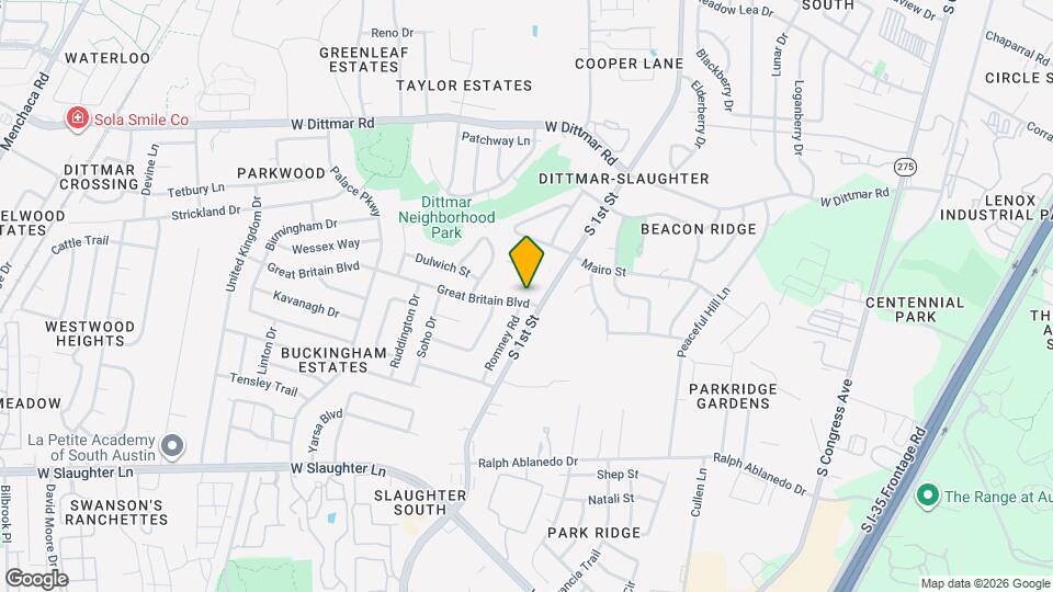 604 Great Britain Blvd Map and Location Details