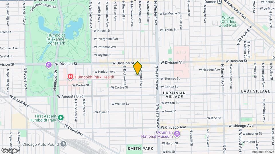 2512 W Thomas St, Unit 2512 W. Thomas #1 Mapa y Detalles de la Ubicación