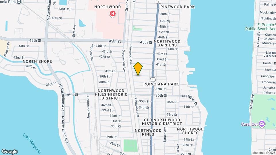 708 39th St Map and Location Details