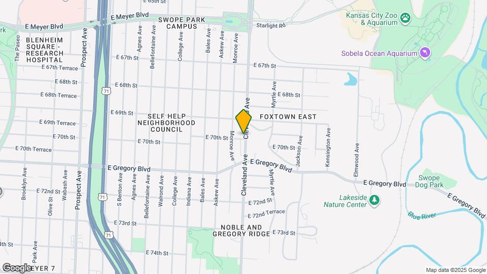 3716 E 70th St Mapa y Detalles de la Ubicación