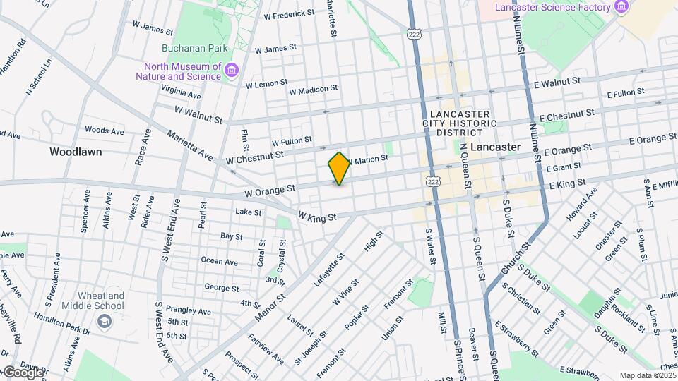 422 W Orange St Map and Location Details