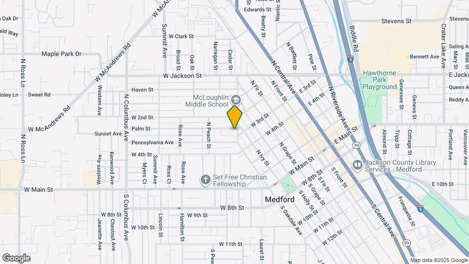 417 N Oakdale Ave Map and Location Details