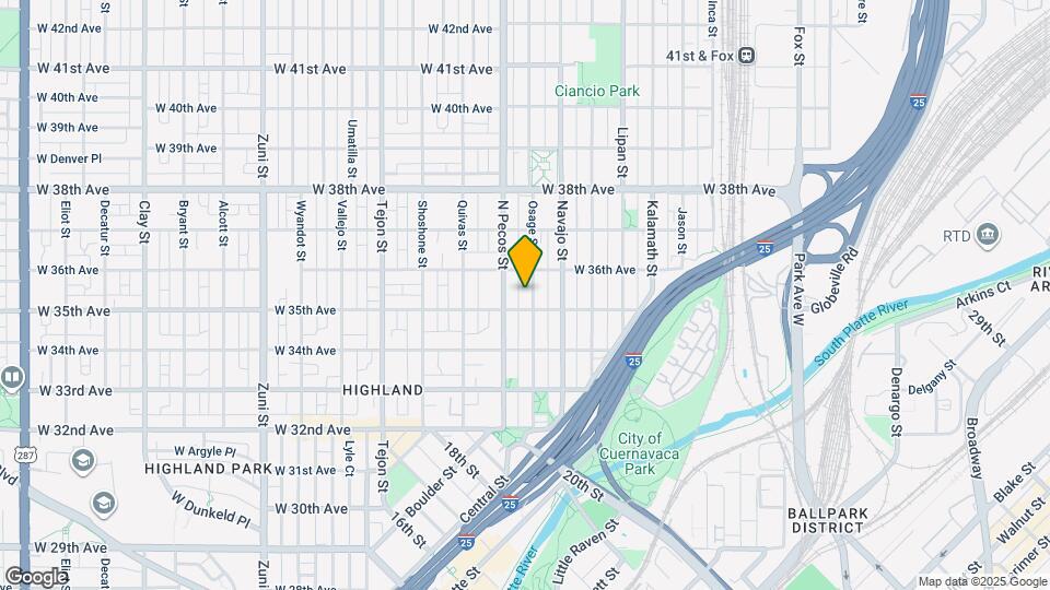3521 Osage St Map and Location Details