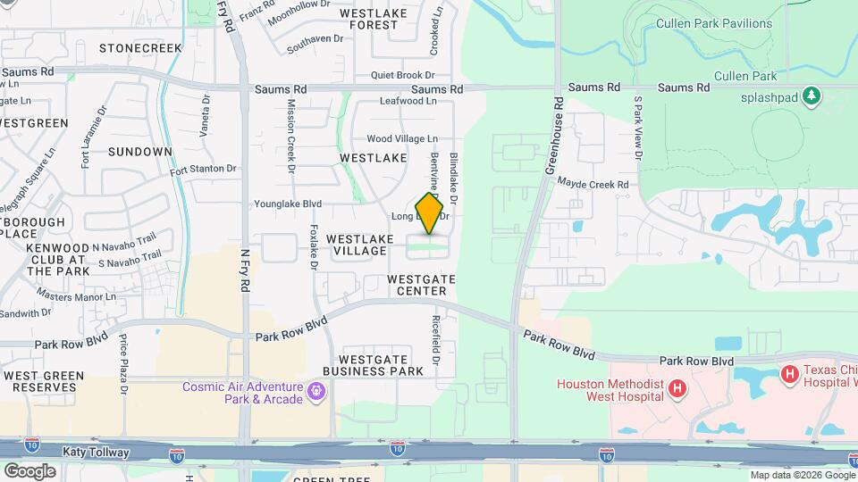 19403 Lake Hollow Ln Map and Location Details