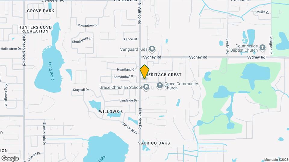 2104 Heritage Crest Dr Mapa y Detalles de la Ubicación