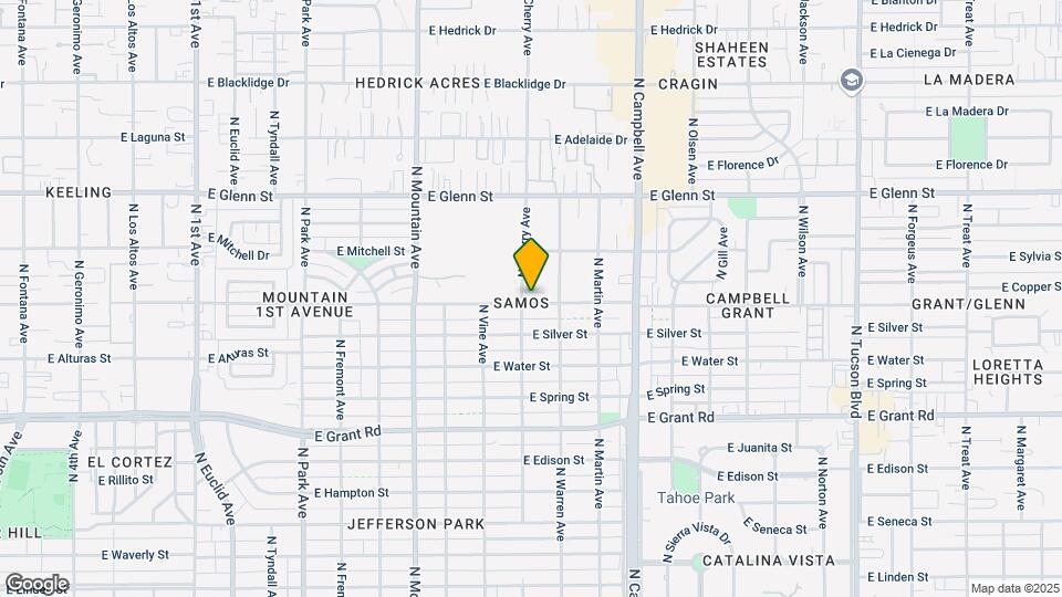 1601 E Copper St Map and Location Details