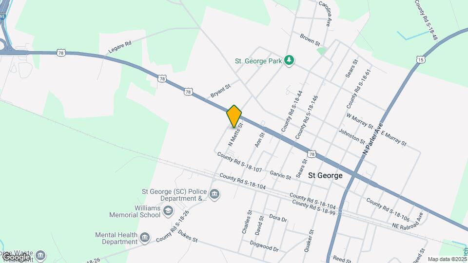 225 N Metts St Map and Location Details