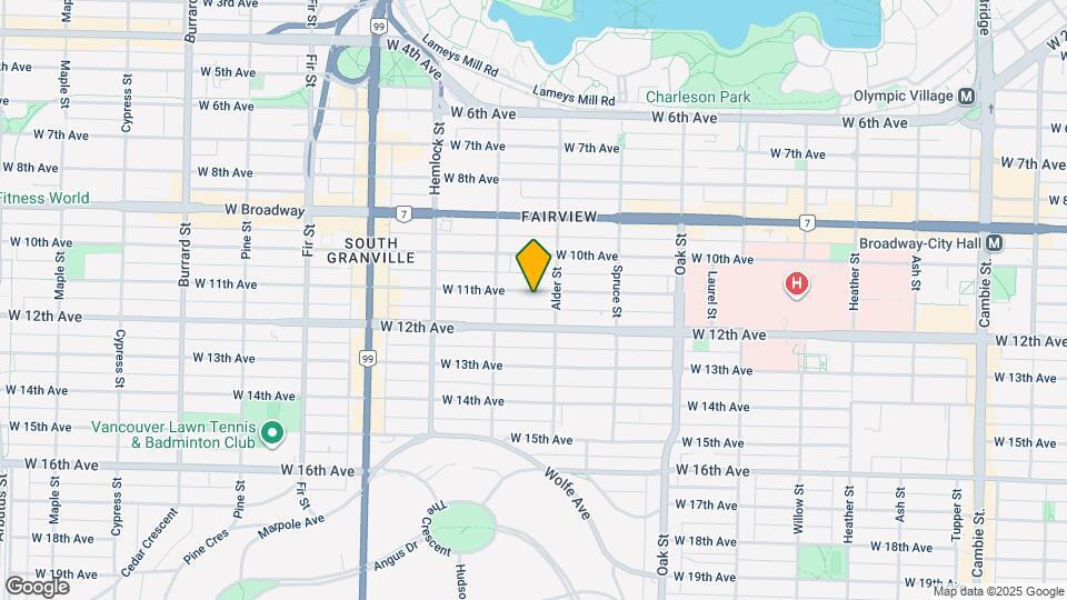 1242 W 11th Ave Map and Location Details