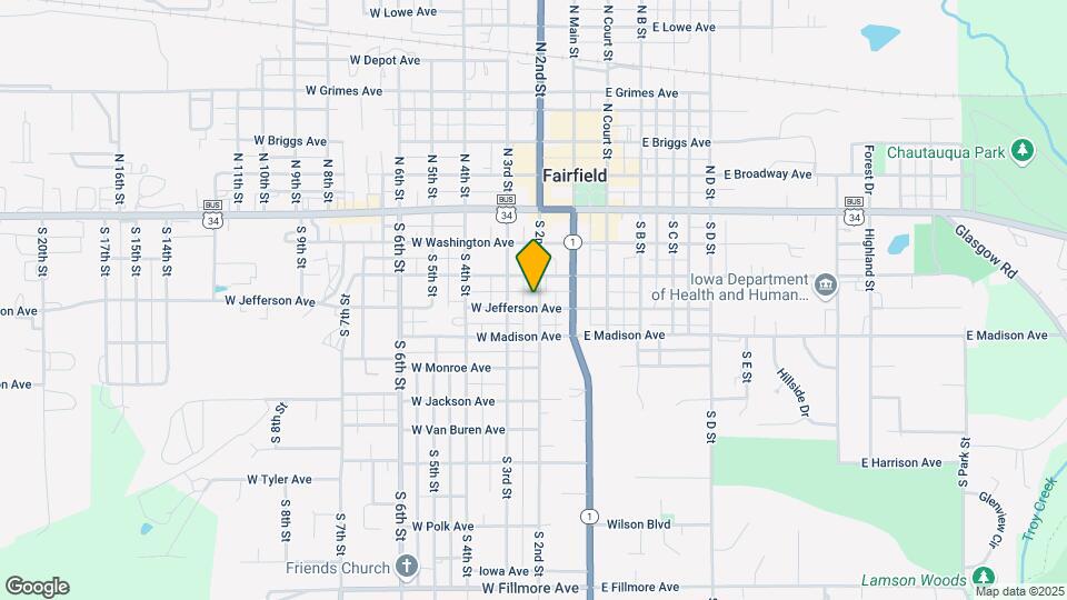 201 Jefferson St Map and Location Details