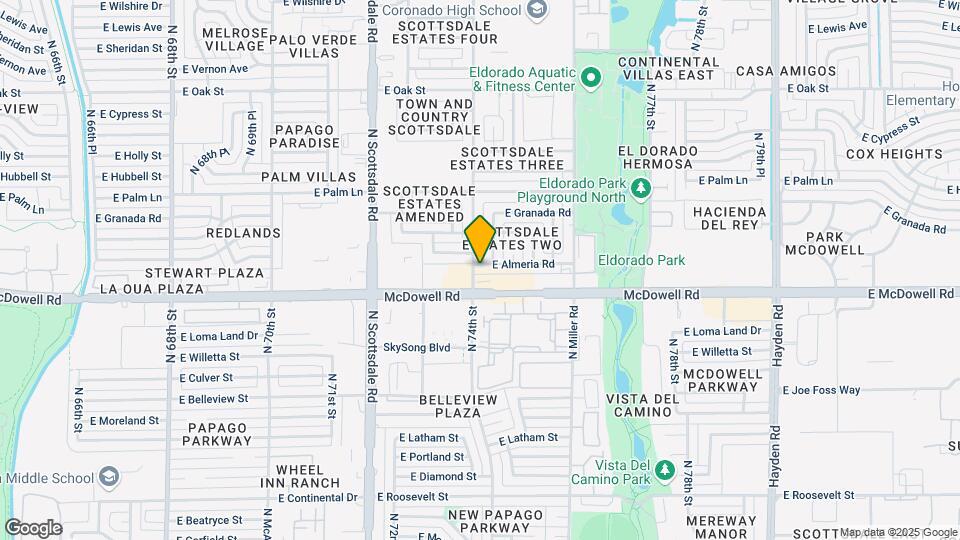 7405 E Almeria Rd Map and Location Details