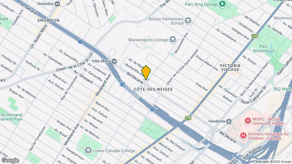 4001-4013 Décarie Boul Map and Location Details