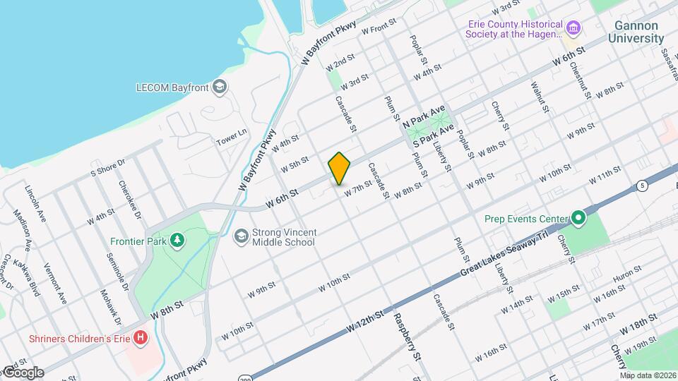 623 Raspberry St Map and Location Details