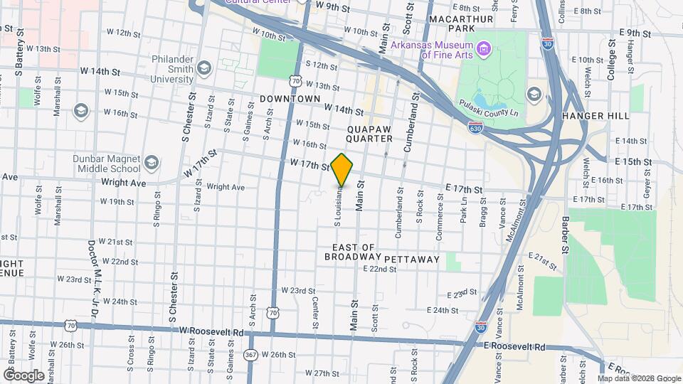 1803 S Louisiana St, Unit D Map and Location Details