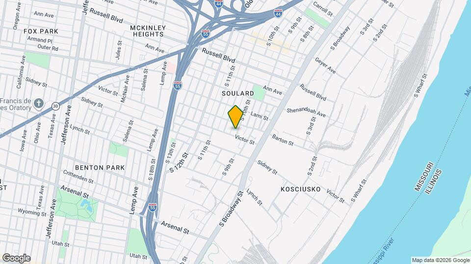 2415 S 10th St Map and Location Details