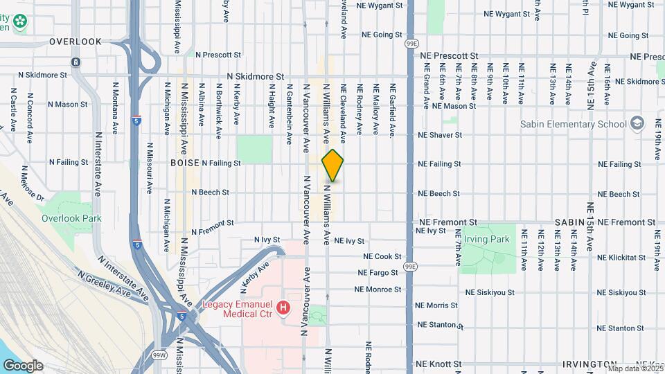3714 N Williams Ave, Unit South Map and Location Details