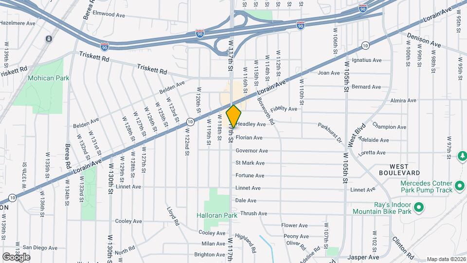 3395 W 117th St Map and Location Details
