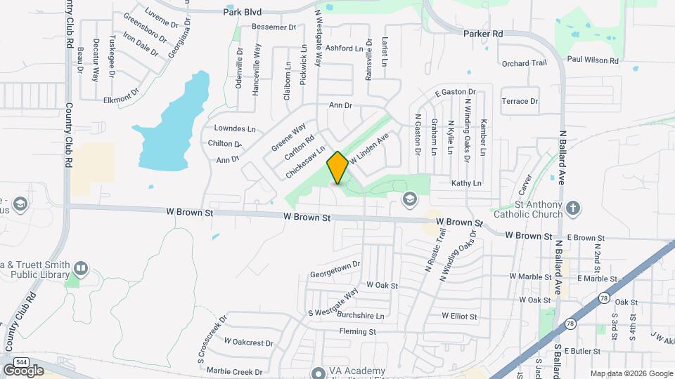 406 Worthing Way Map and Location Details