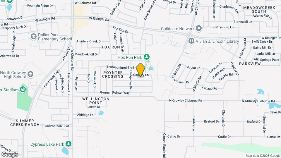 3904 Foxhound Ln Map and Location Details
