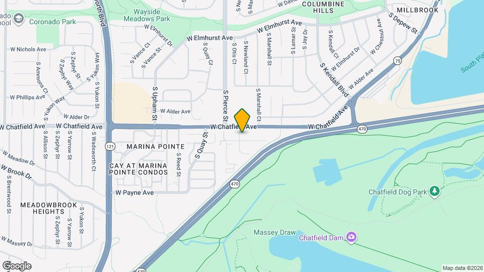 8340 S Newland St Map and Location Details