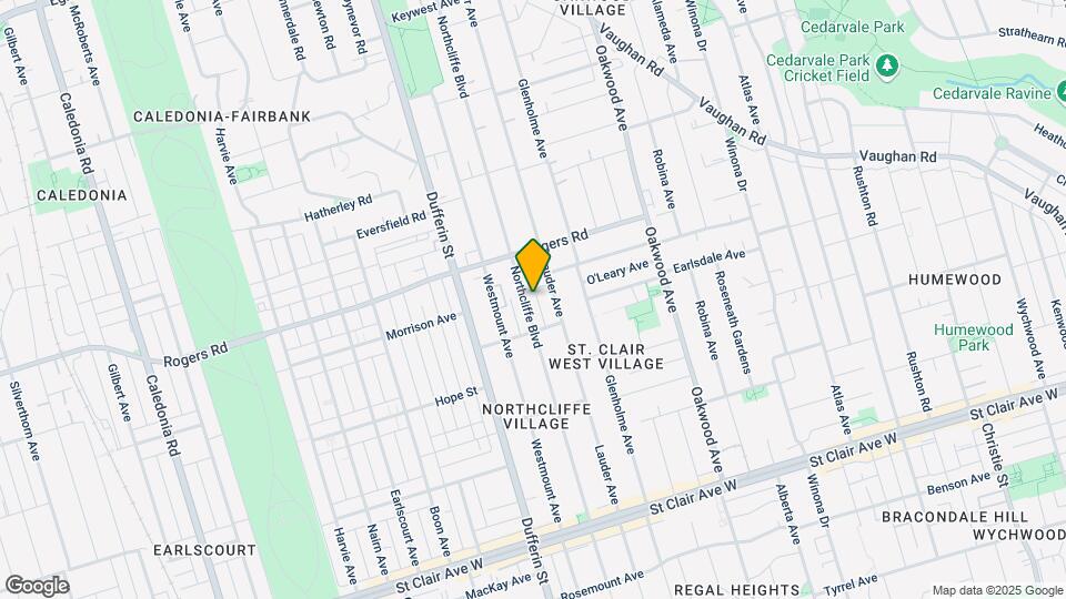 351 Northcliffe Blvd Map and Location Details