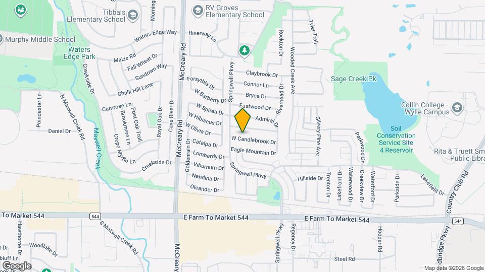 3206 W Candlebrook Dr Map and Location Details