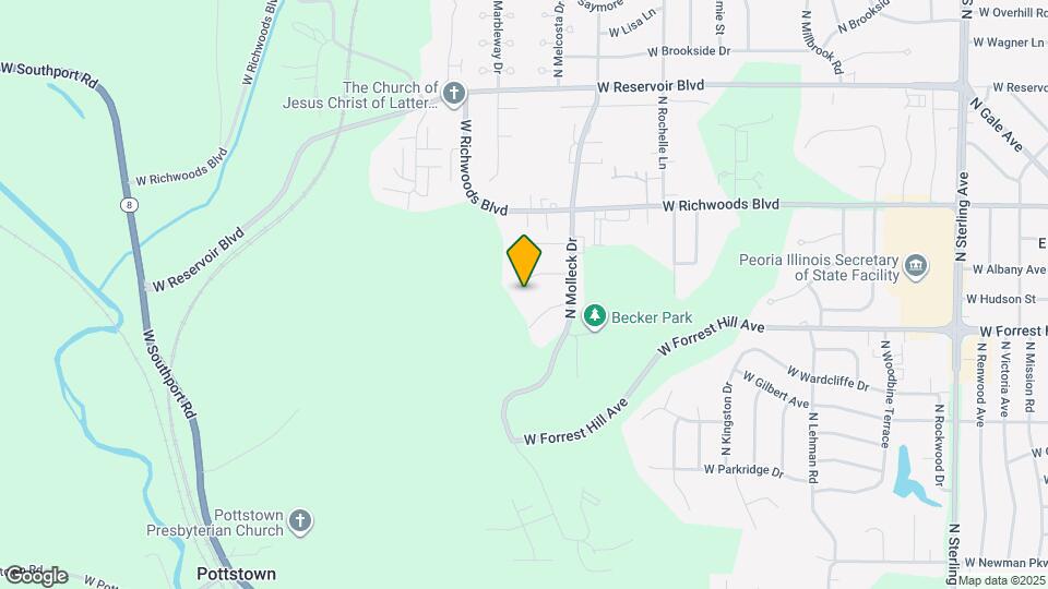 3444 W Dorchester Ridge Map and Location Details