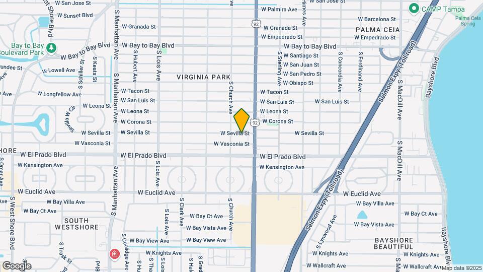 3814 W Sevilla St Map and Location Details