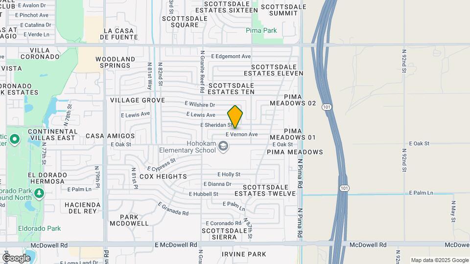 8516 E Vernon Ave Map and Location Details