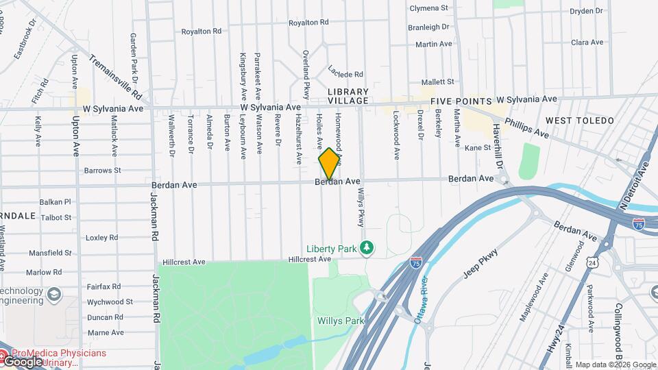 1351 Berdan Ave Map and Location Details