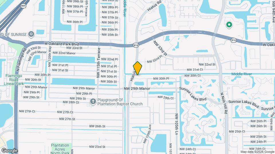 10967 NW 30th Pl Map and Location Details