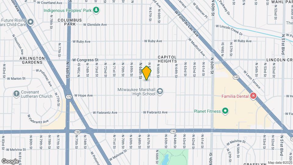 4257 N 67th St Map and Location Details