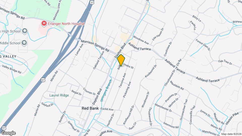 3822 Redding Rd Map and Location Details