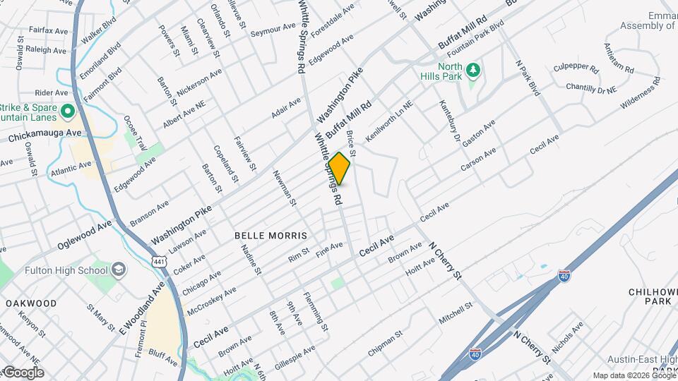 2306 Whittle Springs Rd Map and Location Details