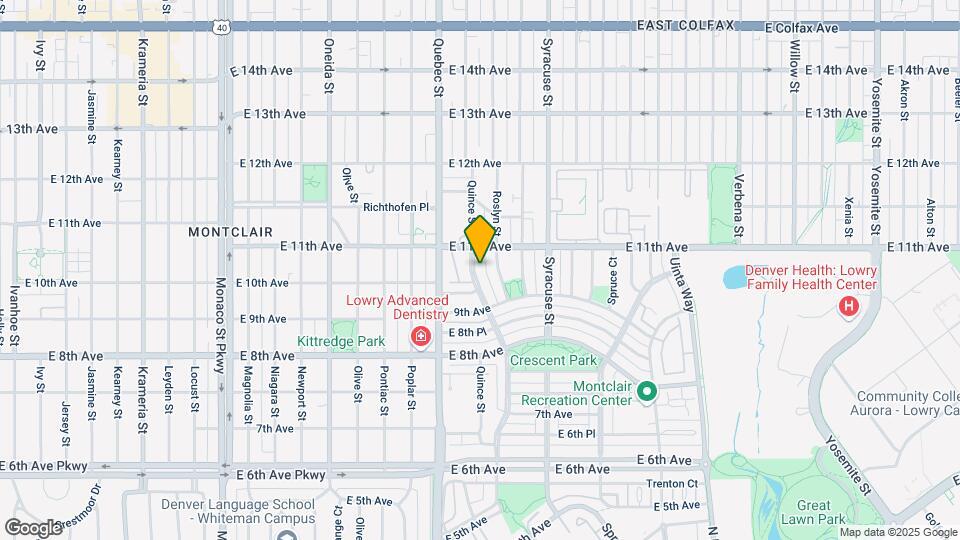 1022 Roslyn St Map and Location Details