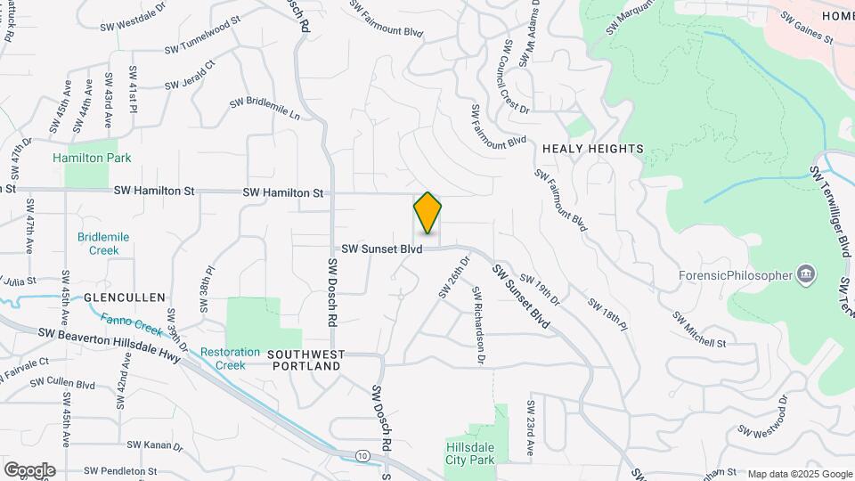 2815 SW Sunset Blvd Map and Location Details