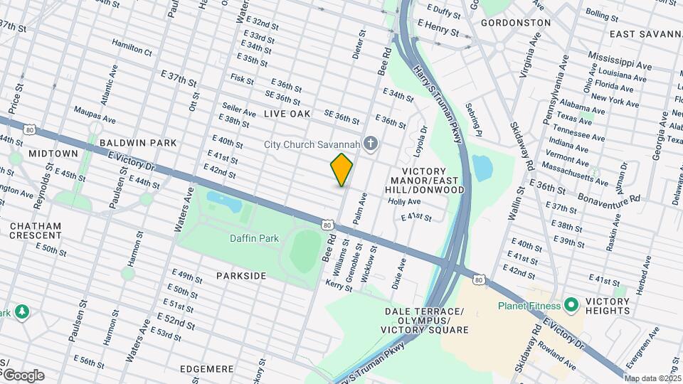 1464 E 41st St Map and Location Details