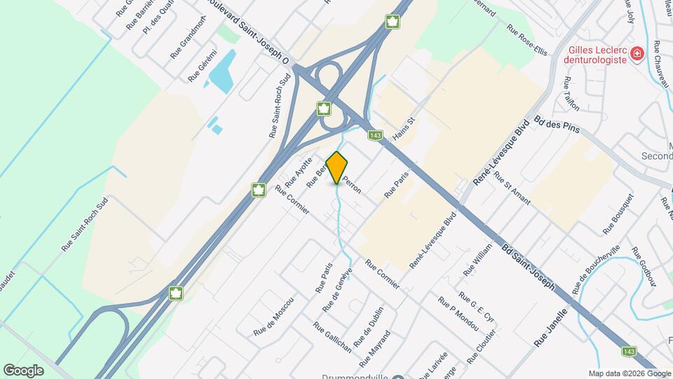 130 Paradis Rue Map and Location Details