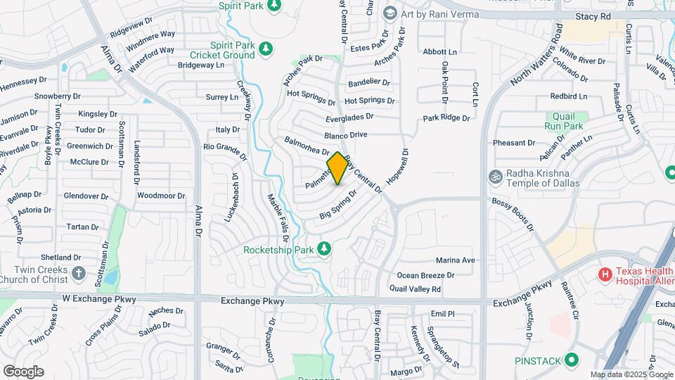 1043 Enchanted Rock Dr Map and Location Details