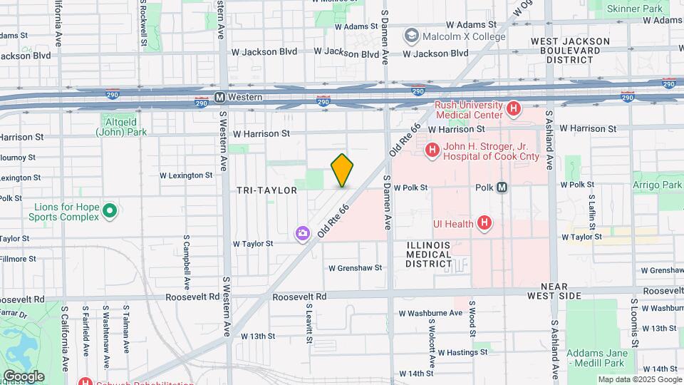 2109 W Polk St Map and Location Details