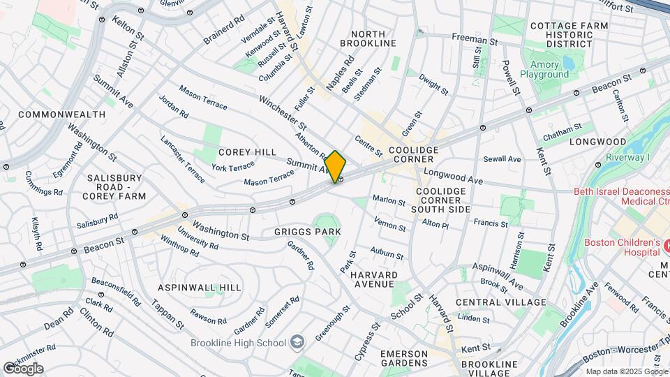 1431 Beacon St, Unit 202 Map and Location Details
