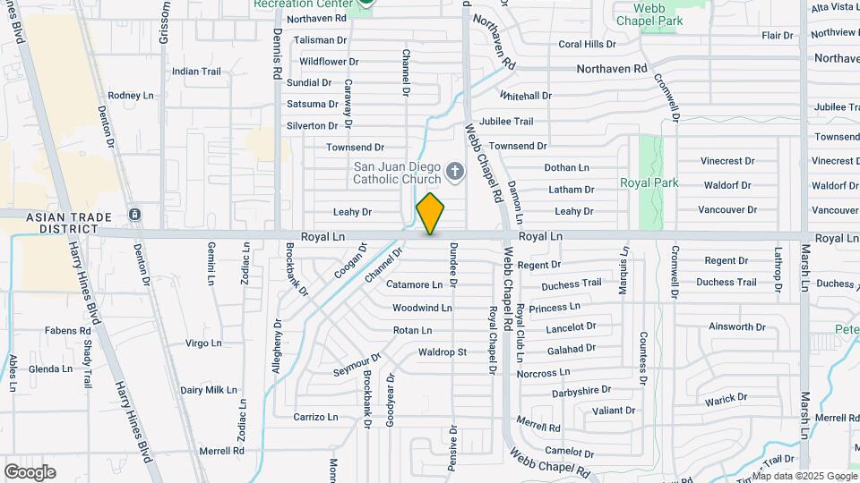 3128 Royal Ln Map and Location Details