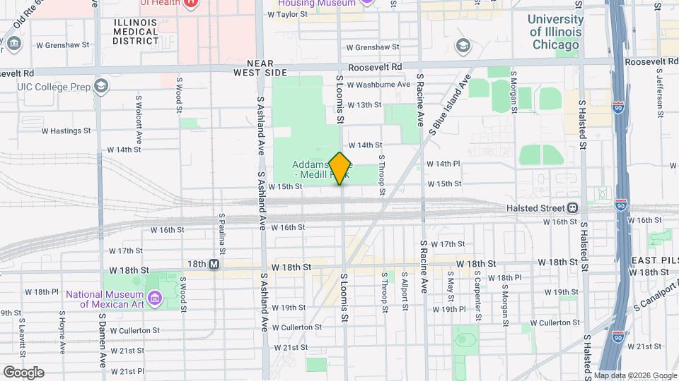 1407 W 15th St Map and Location Details